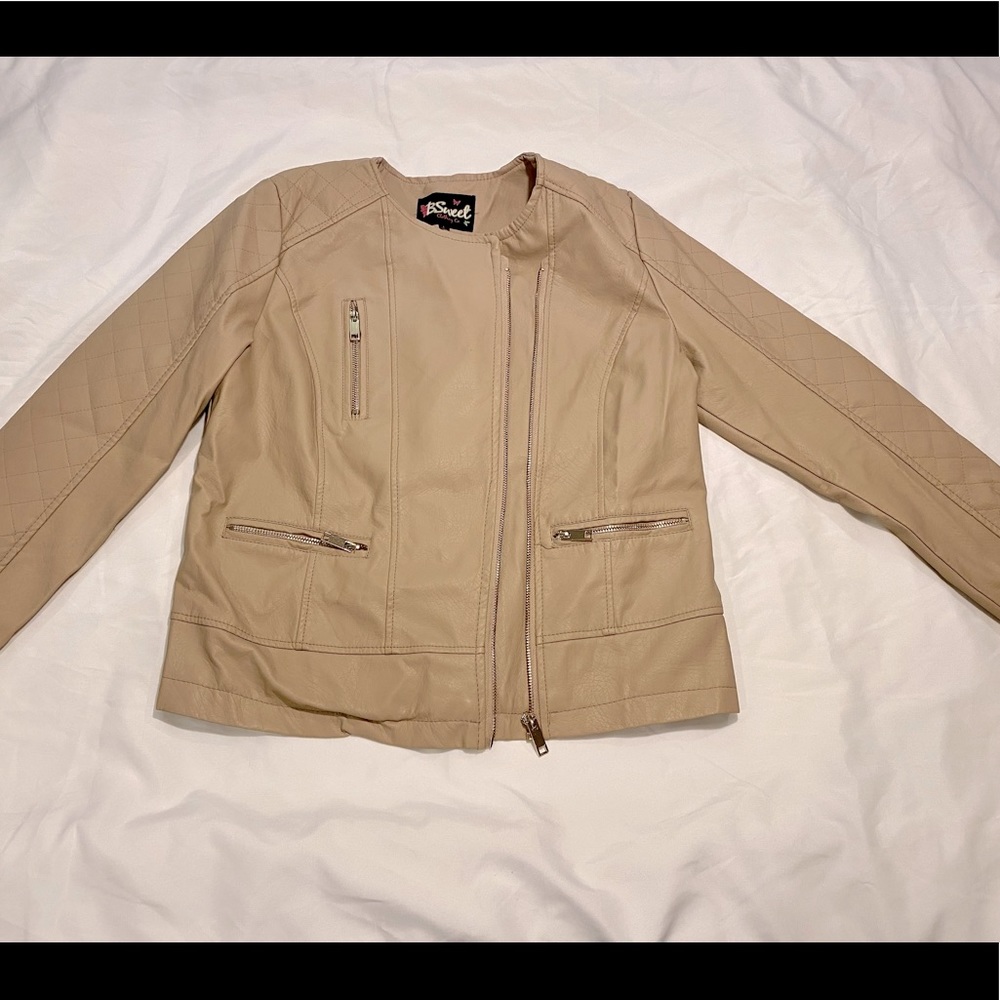 B Sweet Faux Leather Jacket